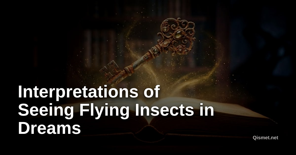 Interpretations of Seeing Flying Insects in Dreams