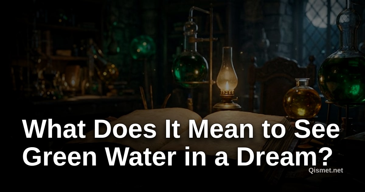 What Does It Mean to See Green Water in a Dream?