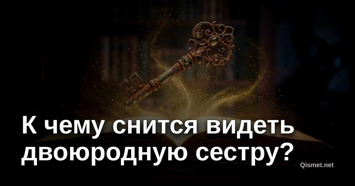 К чему снится видеть двоюродную сестру?