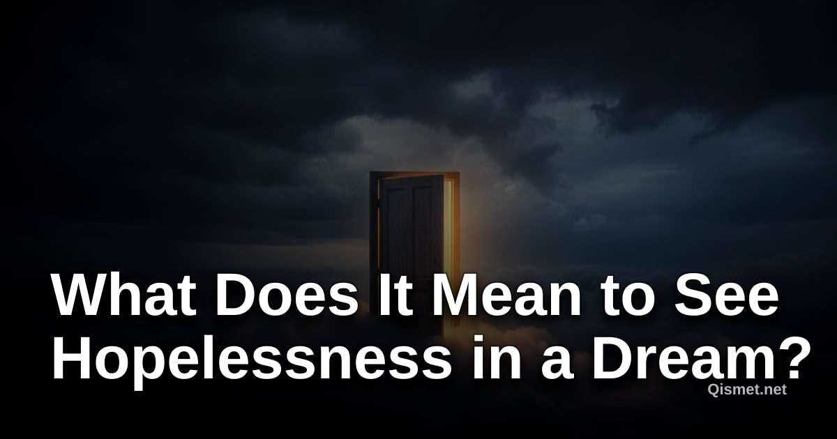 What Does It Mean to See Hopelessness in a Dream?