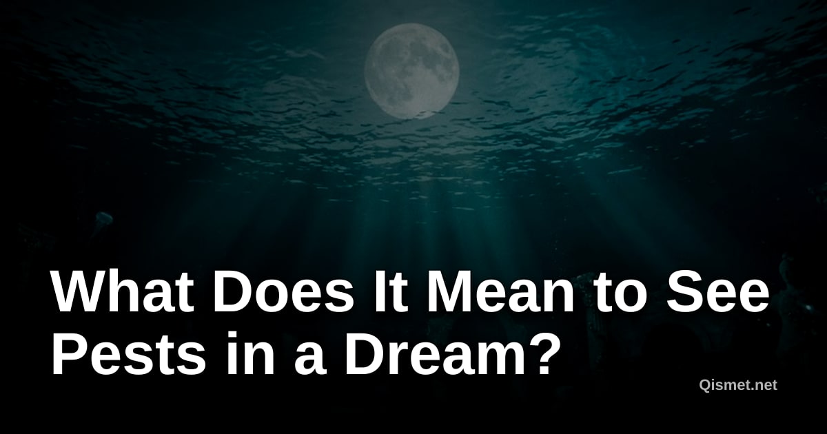What Does It Mean to See Pests in a Dream?