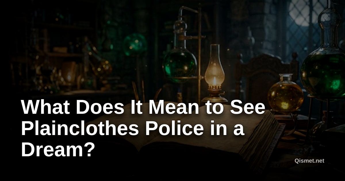 What Does It Mean to See Plainclothes Police in a Dream?