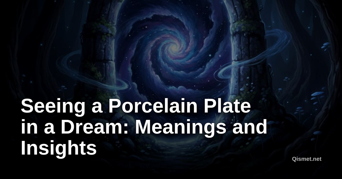 Seeing a Porcelain Plate in a Dream: Meanings and Insights