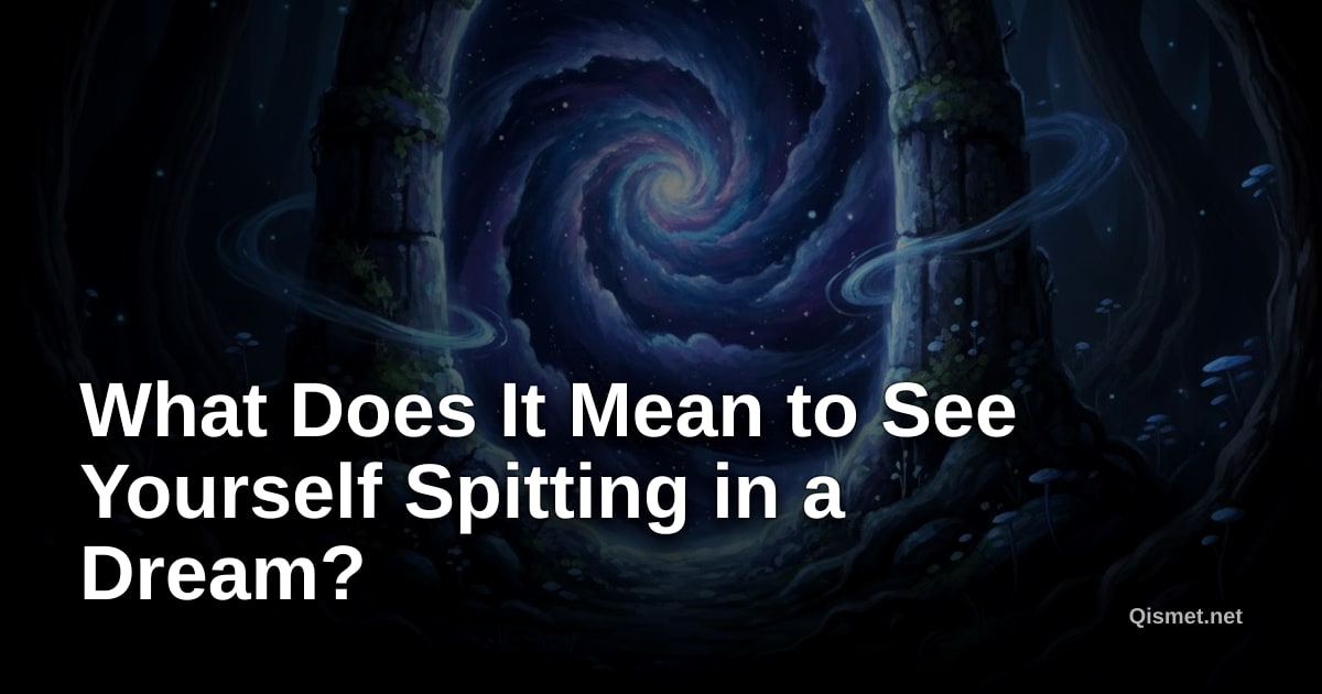 What Does It Mean to See Yourself Spitting in a Dream?