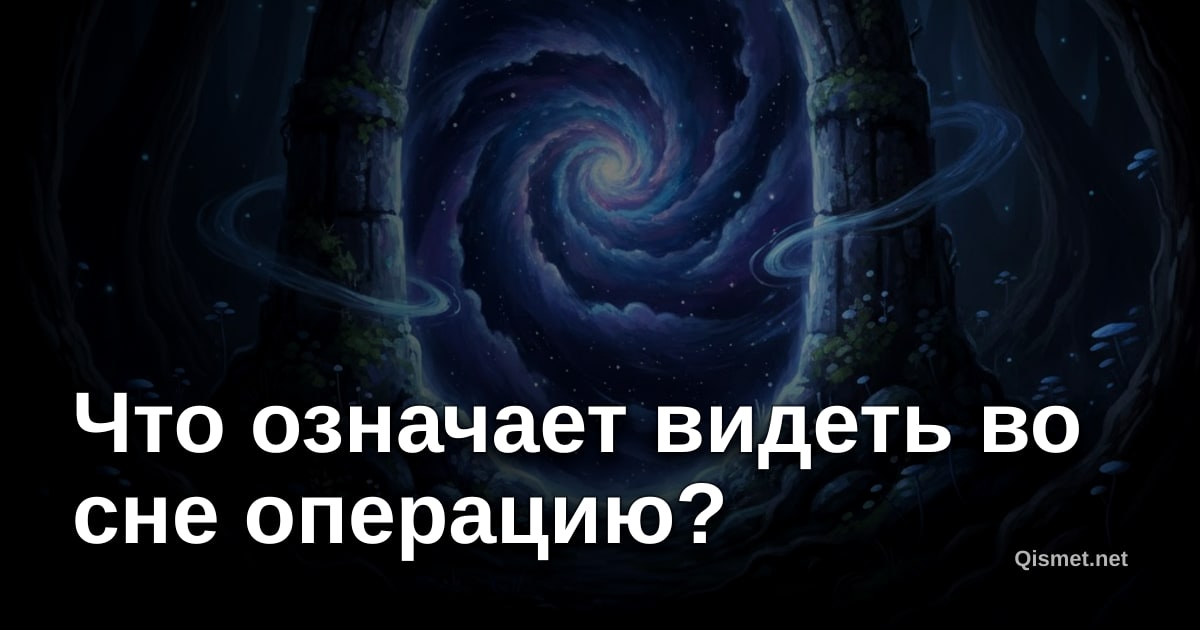 Что означает видеть во сне операцию?