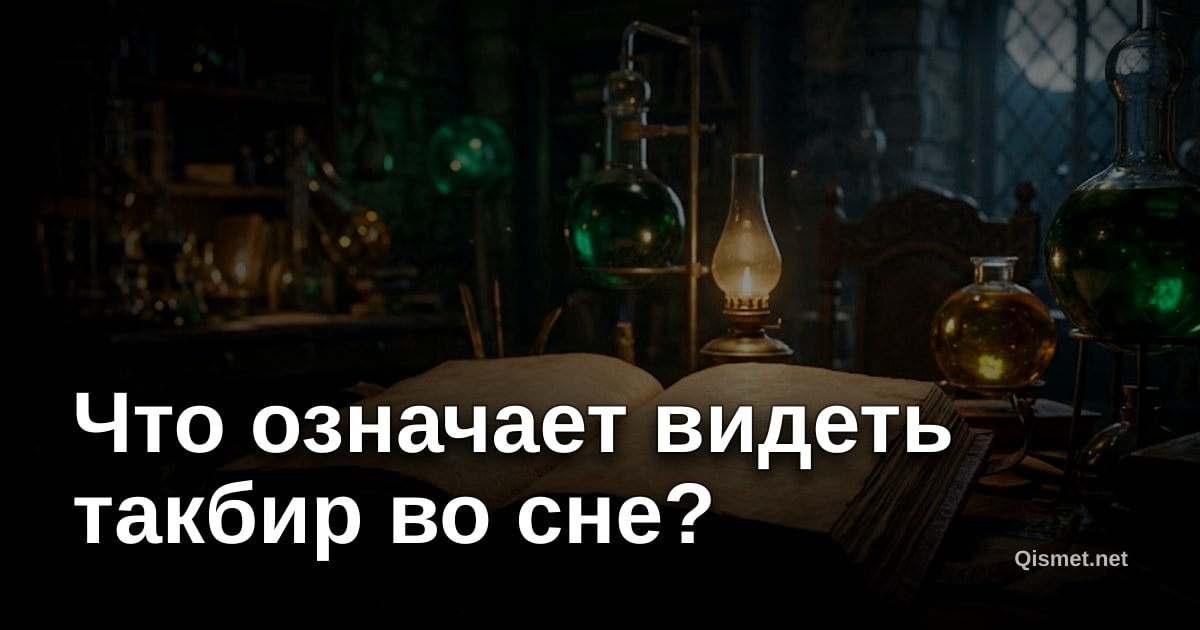 Что означает видеть такбир во сне?