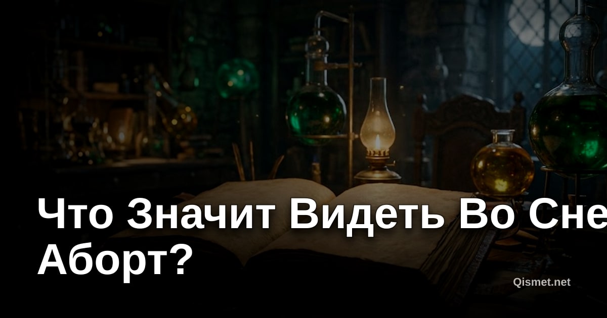 Что Значит Видеть Во Сне Аборт?