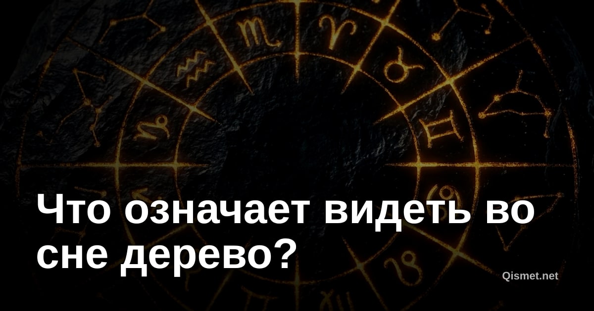 Что означает видеть во сне дерево?