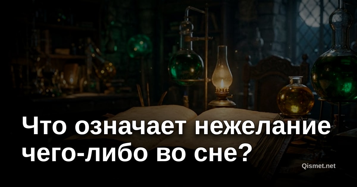 Что означает нежелание чего-либо во сне?