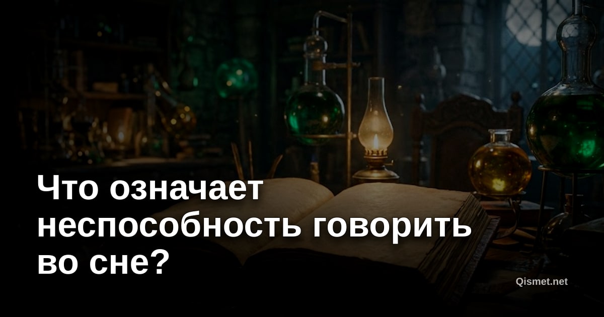 Что означает неспособность говорить во сне?