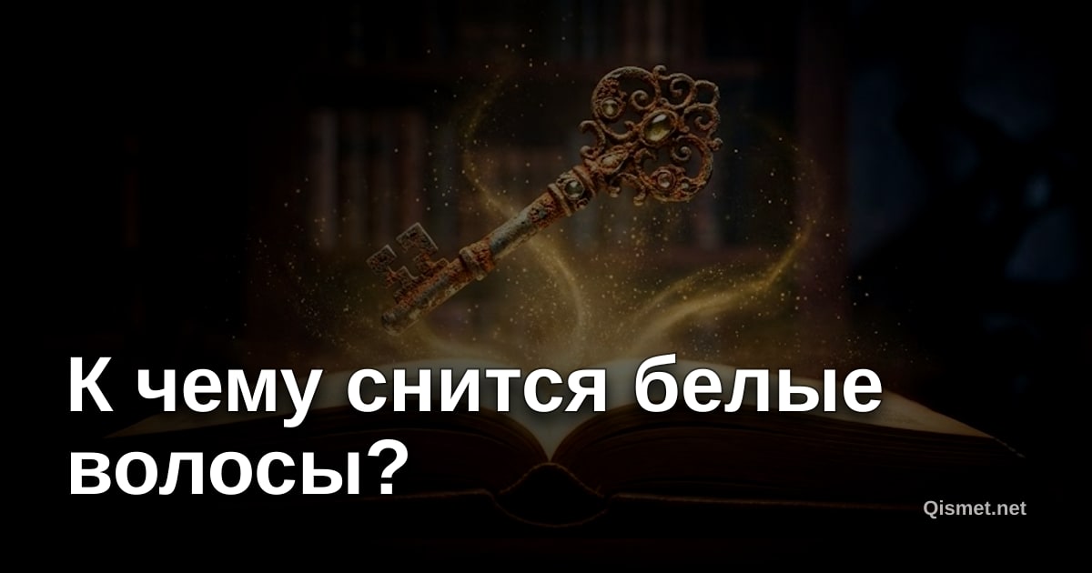 К чему снится белые волосы?
