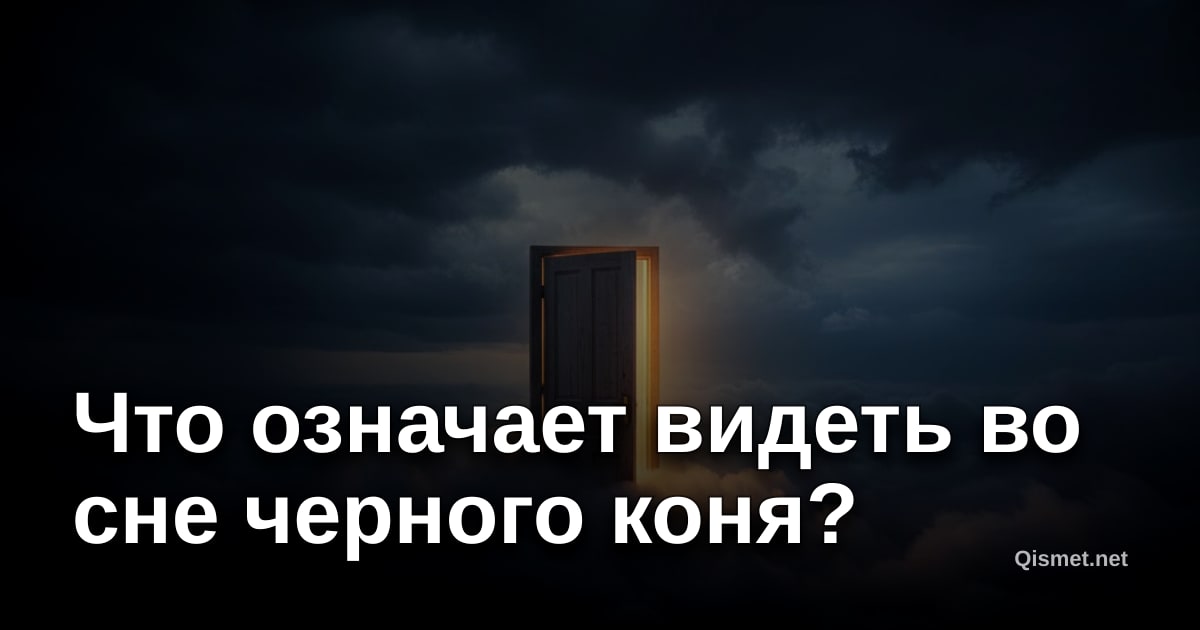 Что означает видеть во сне черного коня?