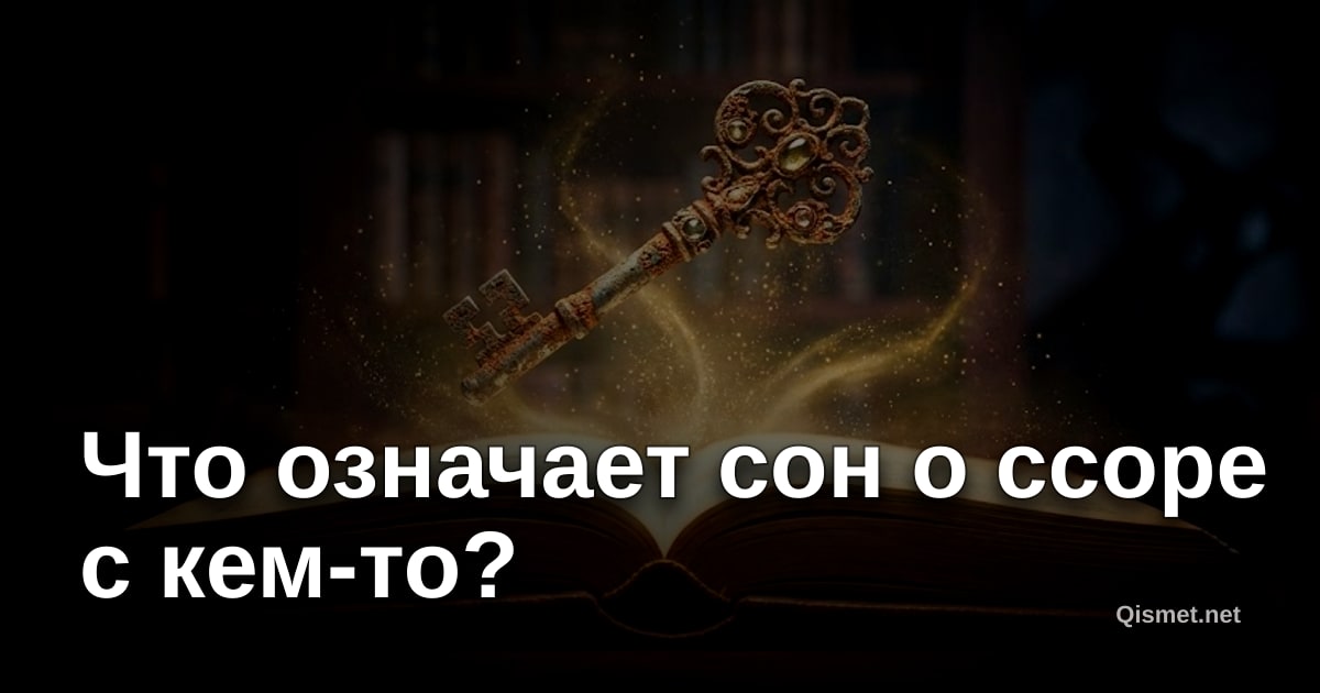 Что означает сон о ссоре с кем-то?
