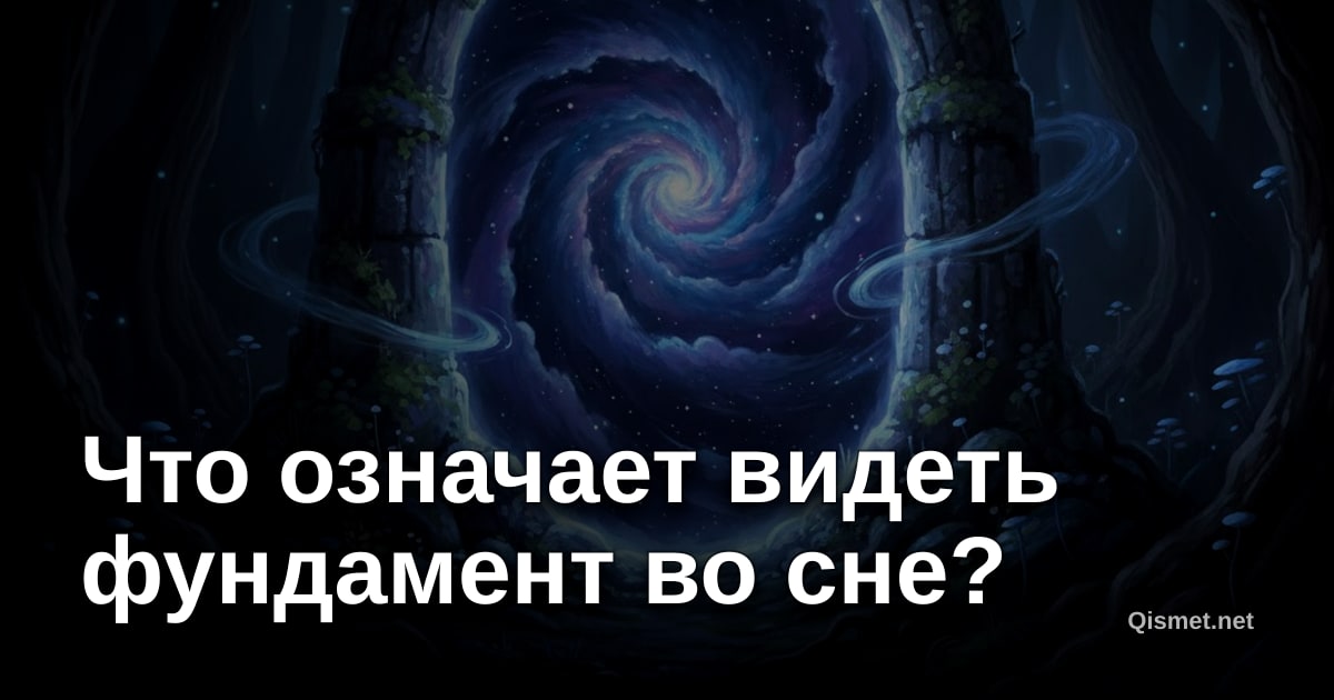 Что означает видеть фундамент во сне?