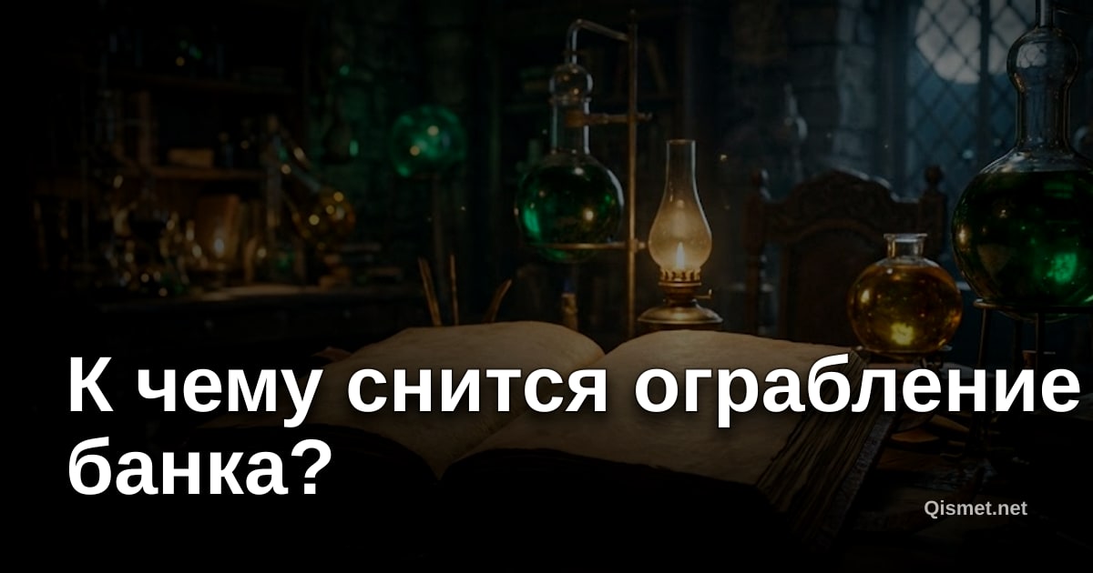 К чему снится ограбление банка?