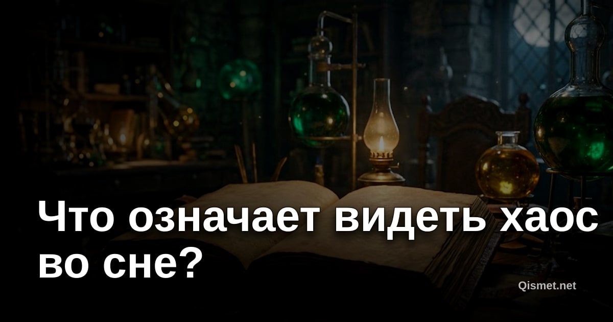 Что означает видеть хаос во сне?