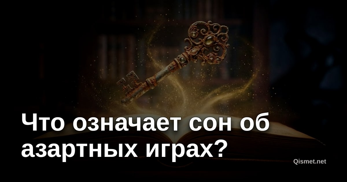 Что означает сон об азартных играх?