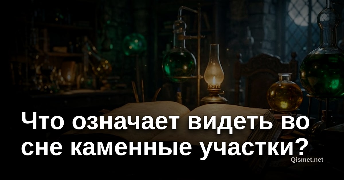 Что означает видеть во сне каменные участки?