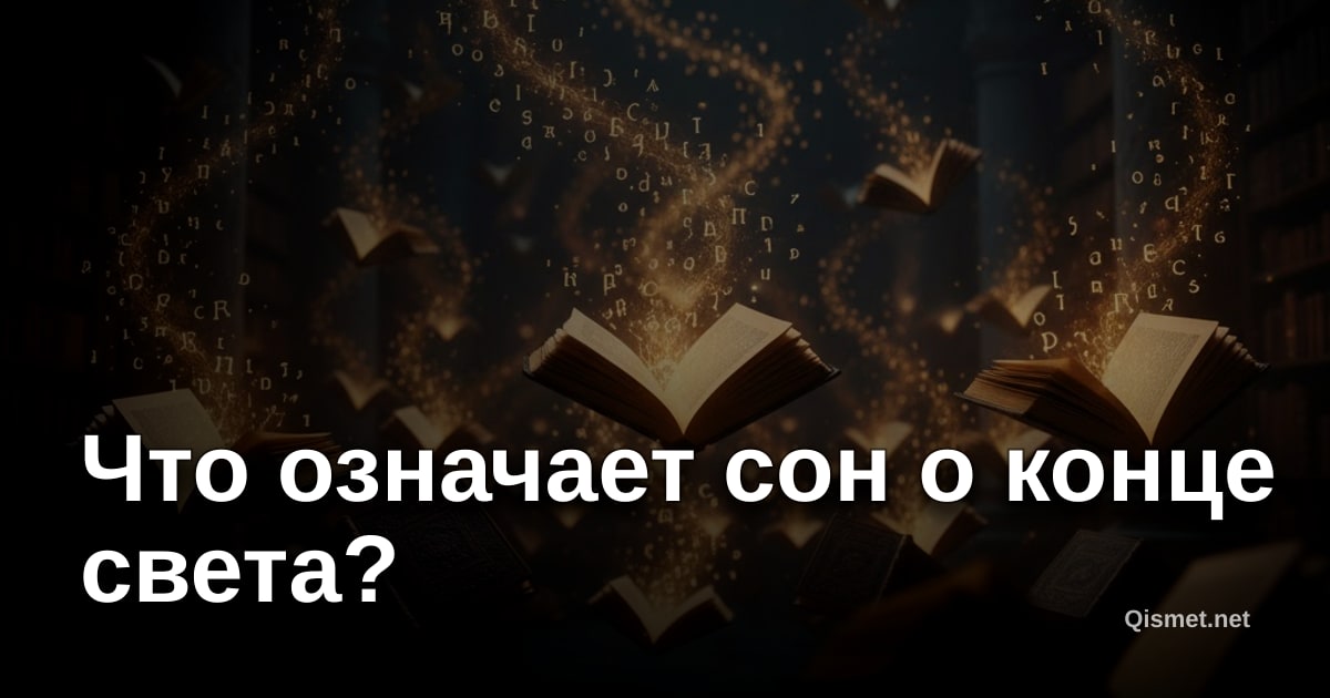 Что означает сон о конце света?