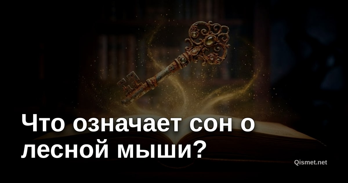 Что означает сон о лесной мыши?