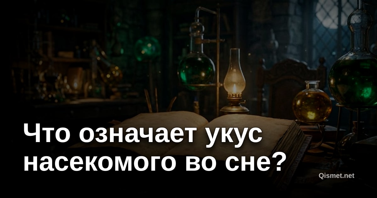 Что означает укус насекомого во сне?