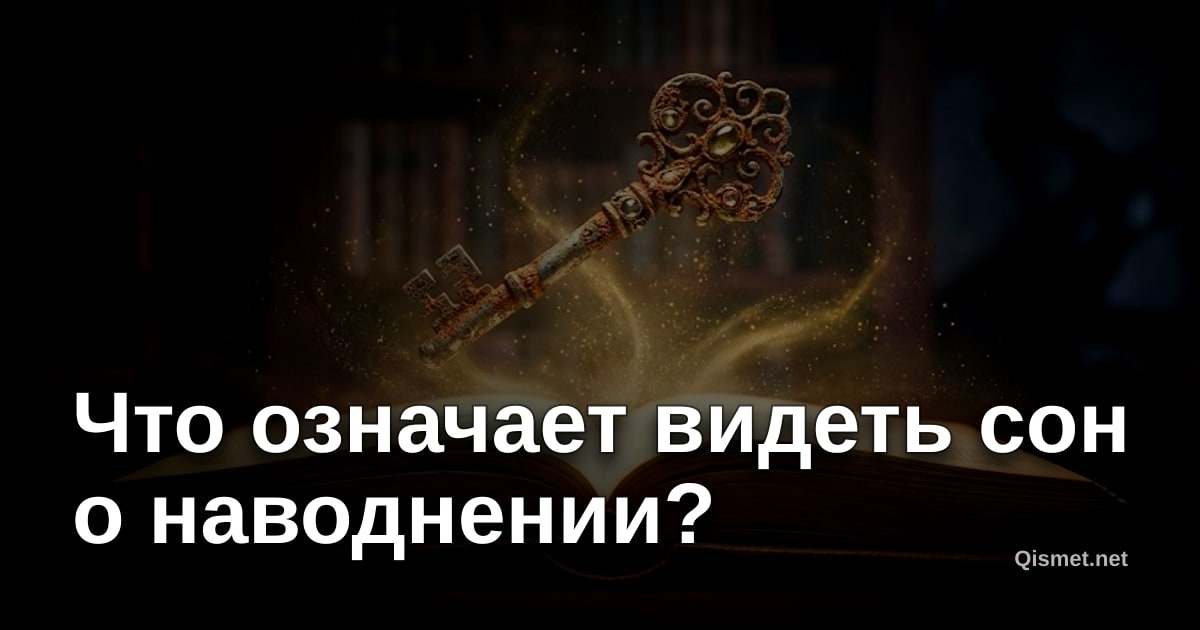 Что означает видеть сон о наводнении?