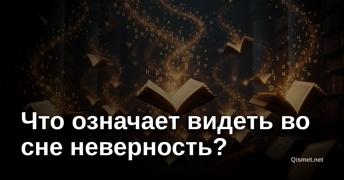 Что означает видеть во сне неверность?