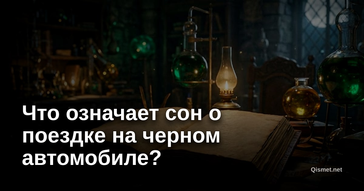 Что означает сон о поездке на черном автомобиле?