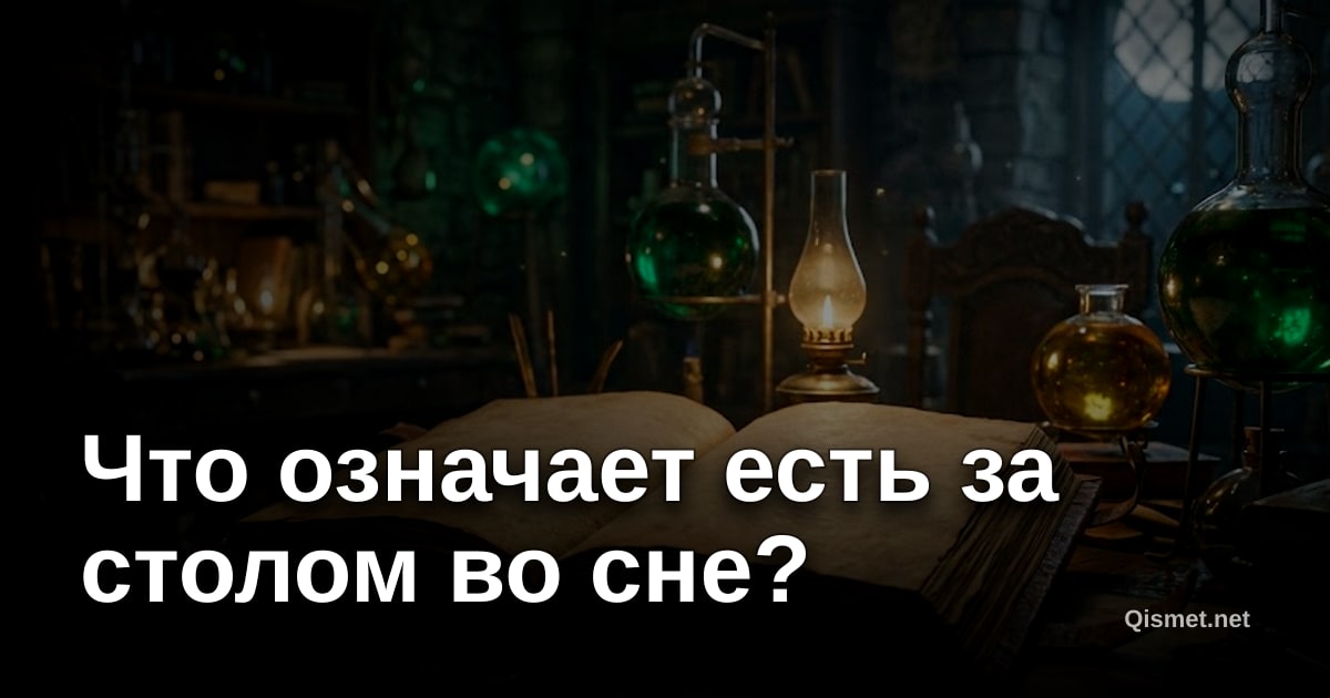 Что означает есть за столом во сне?