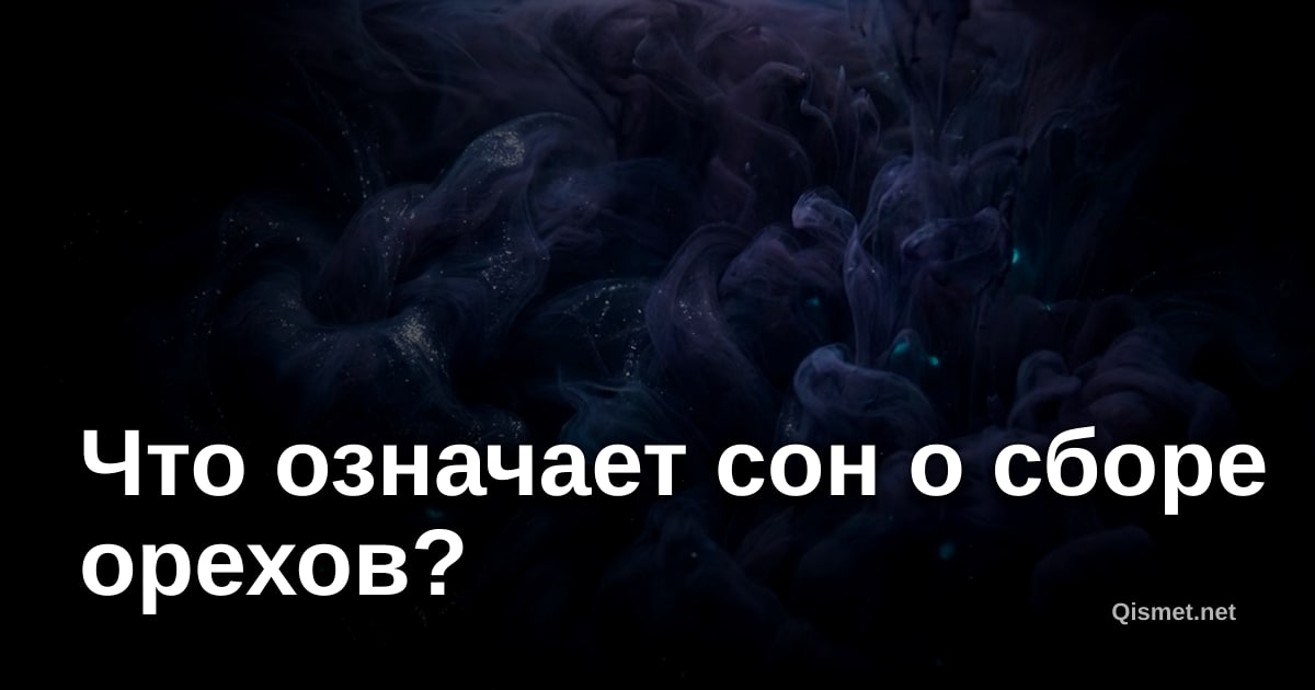 Что означает сон о сборе орехов?