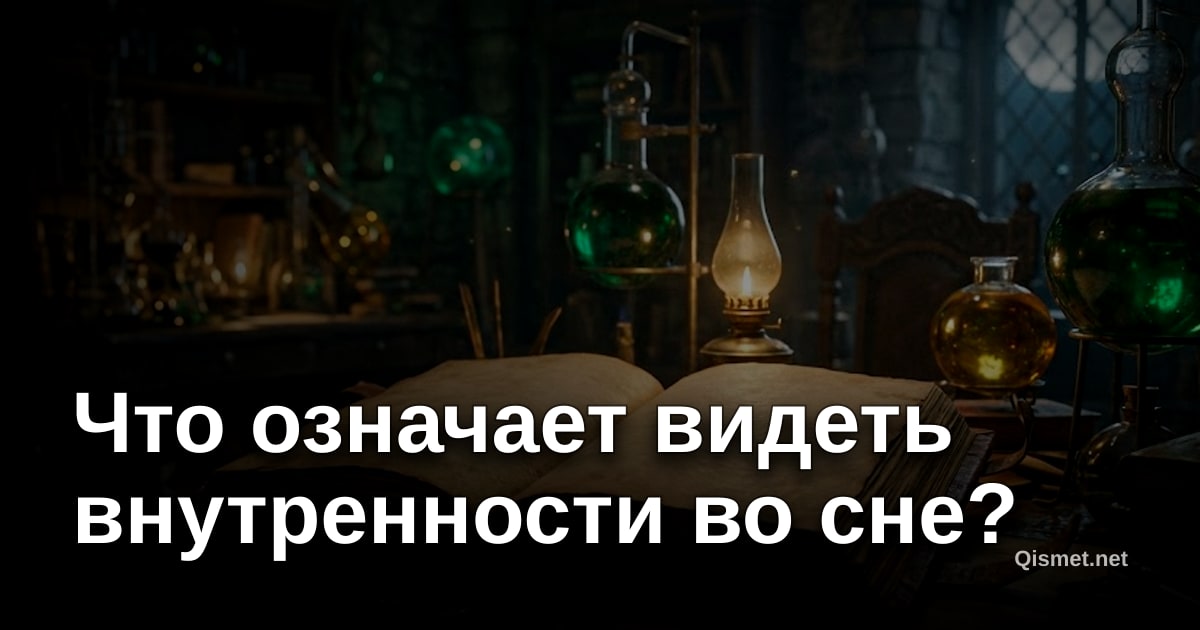 Что означает видеть внутренности во сне?