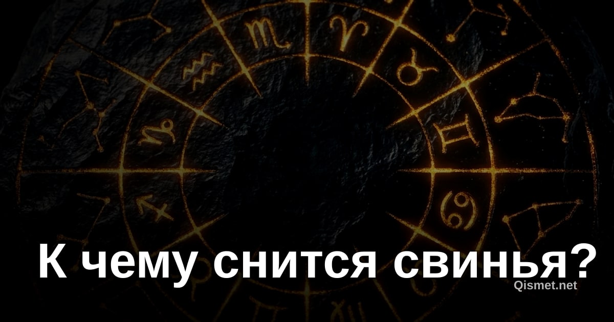 К чему снится свинья?