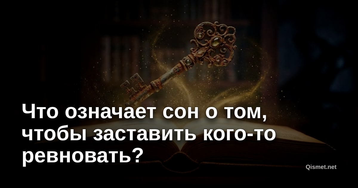 Что означает сон о том, чтобы заставить кого-то ревновать?