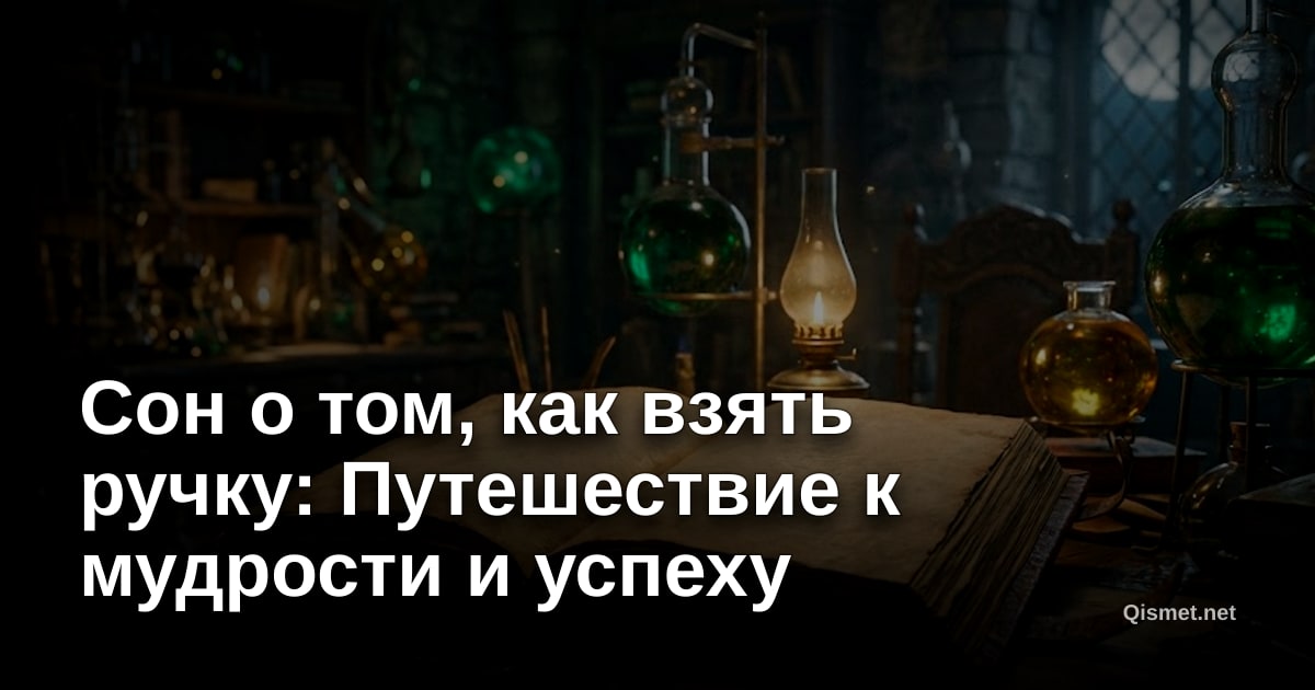 Сон о том, как взять ручку: Путешествие к мудрости и успеху