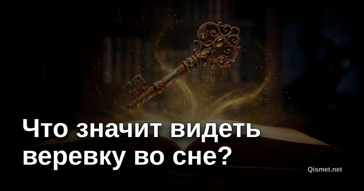 Что значит видеть веревку во сне?