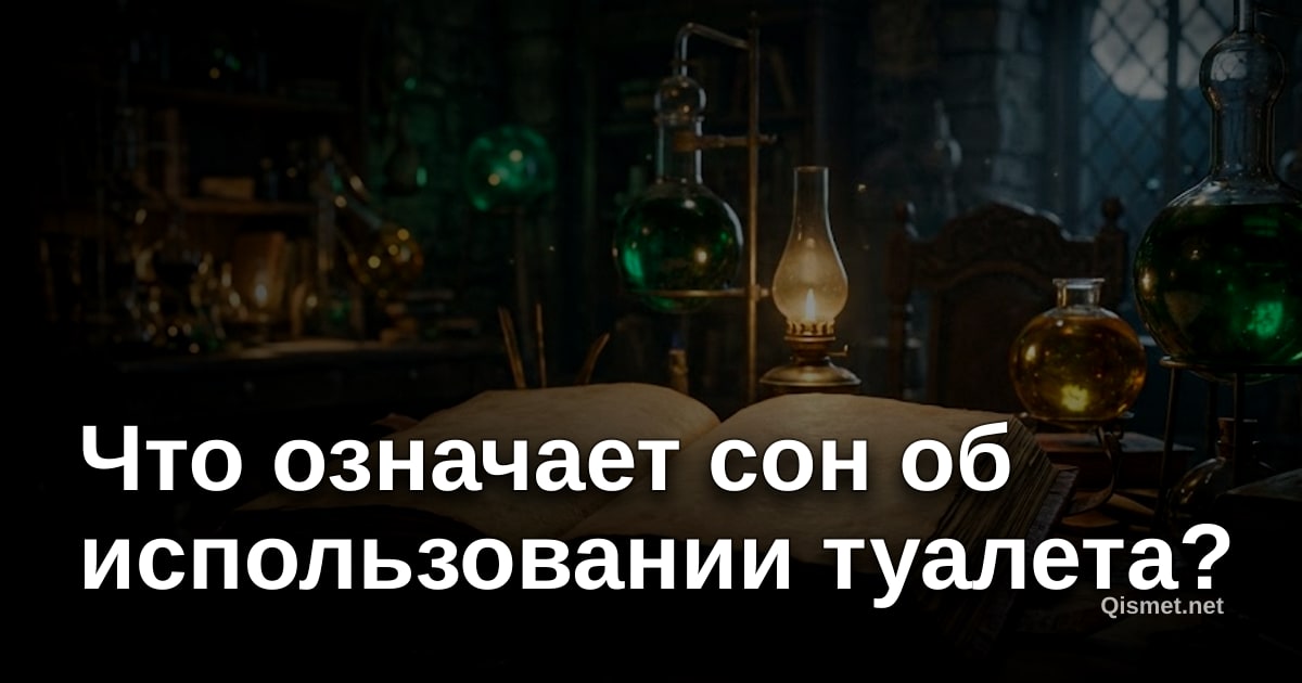 Что означает сон об использовании туалета?