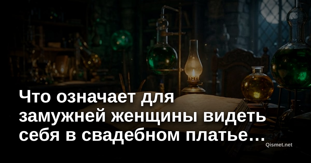 Что означает для замужней женщины видеть себя в свадебном платье во сне?