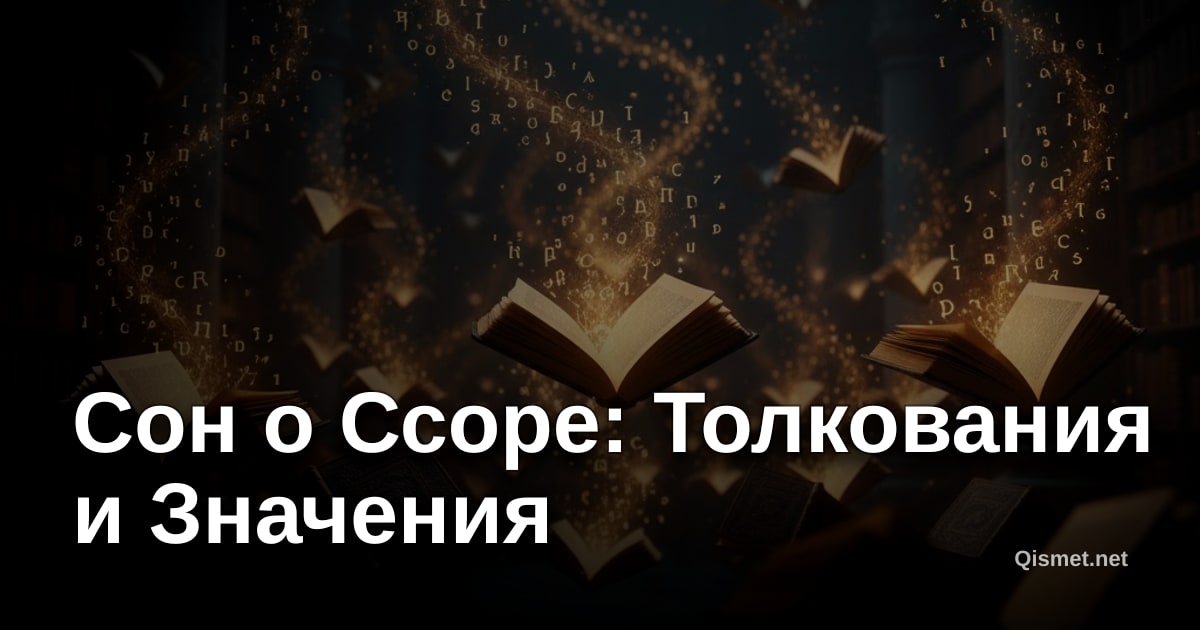 Сон о Ссоре: Толкования и Значения