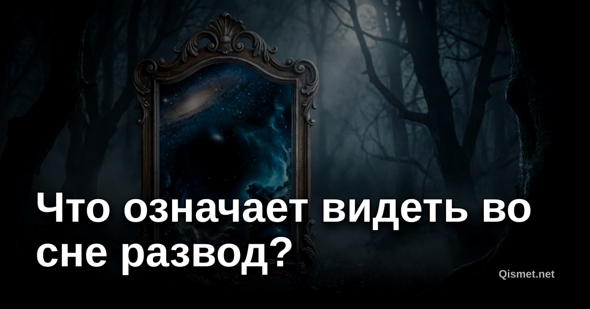 Что означает видеть во сне развод?