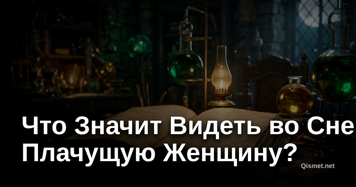 Что Значит Видеть во Сне Плачущую Женщину?