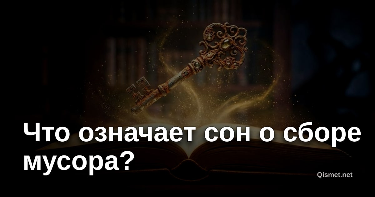 Что означает сон о сборе мусора?