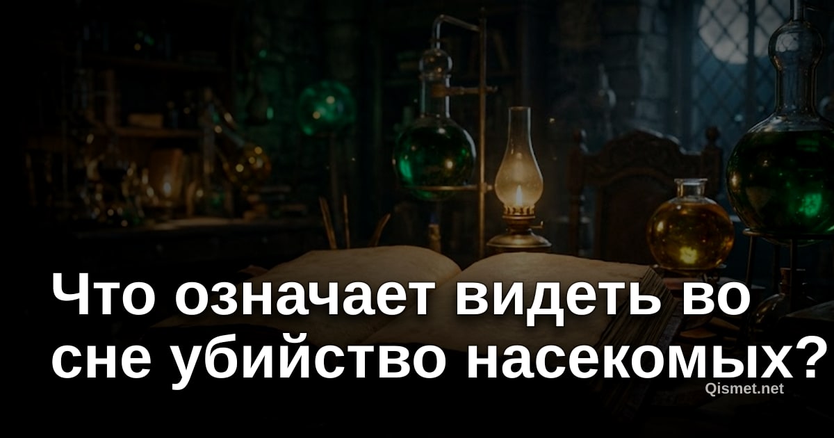 Что означает видеть во сне убийство насекомых?