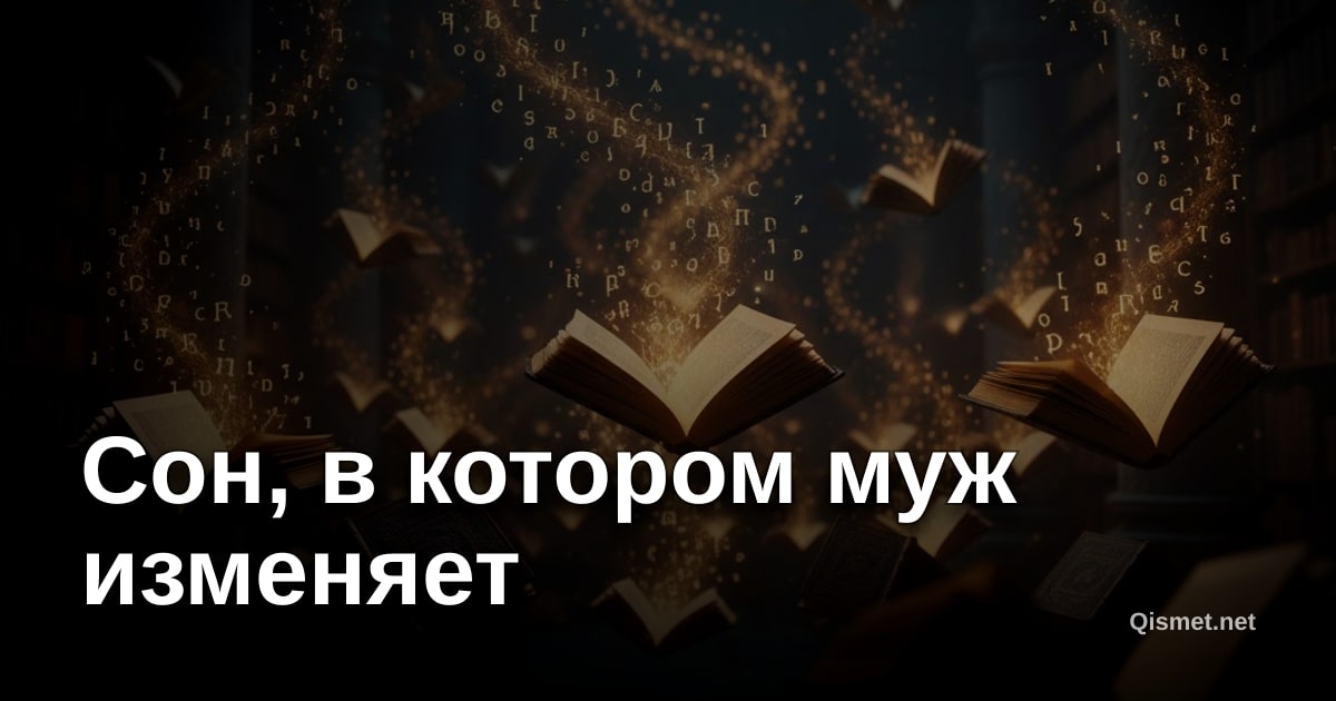 Сон, в котором муж изменяет