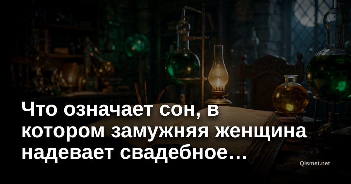 Что означает сон, в котором замужняя женщина надевает свадебное платье?
