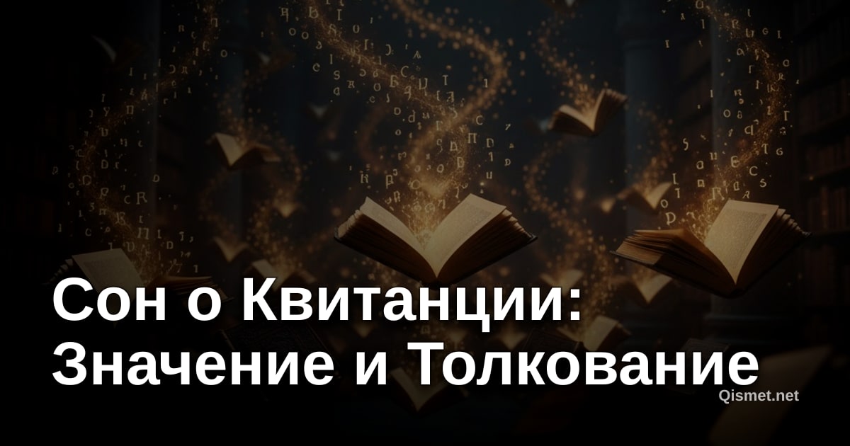 Сон о Квитанции: Значение и Толкование