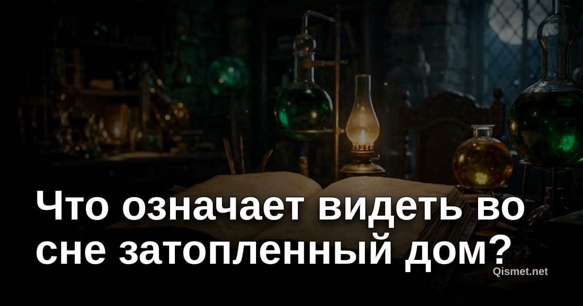 Что означает видеть во сне затопленный дом?