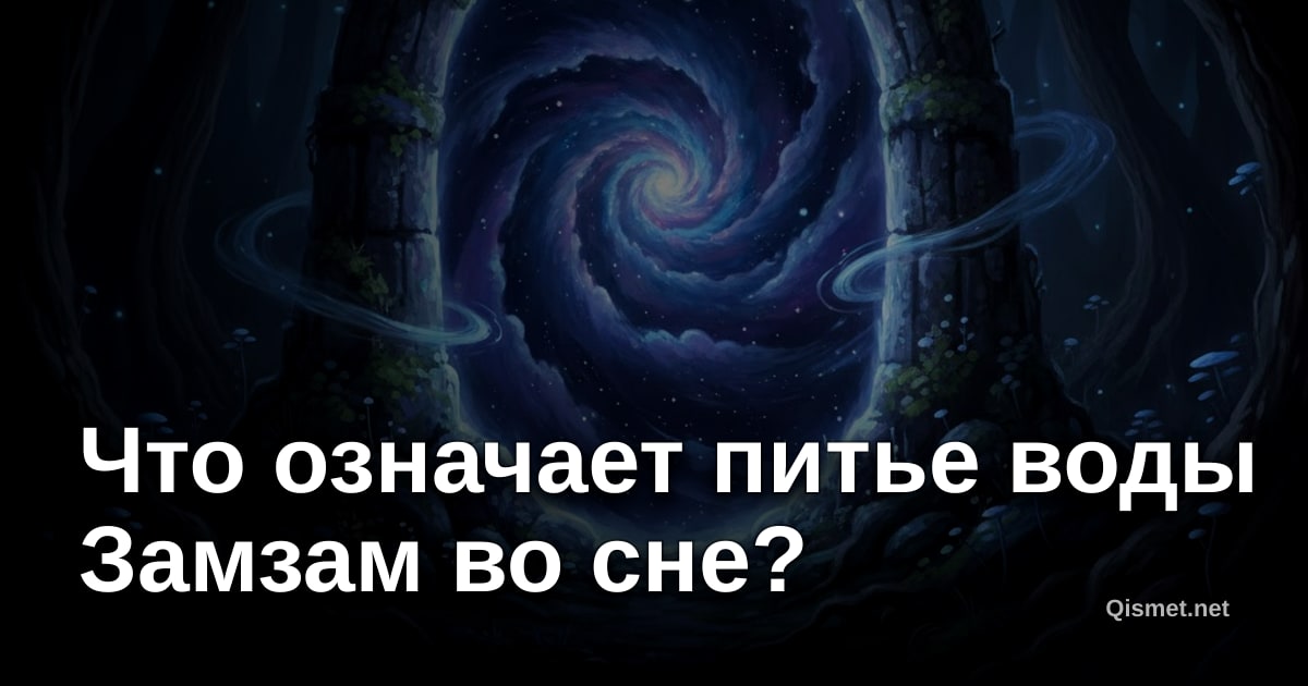 Что означает питье воды Замзам во сне?
