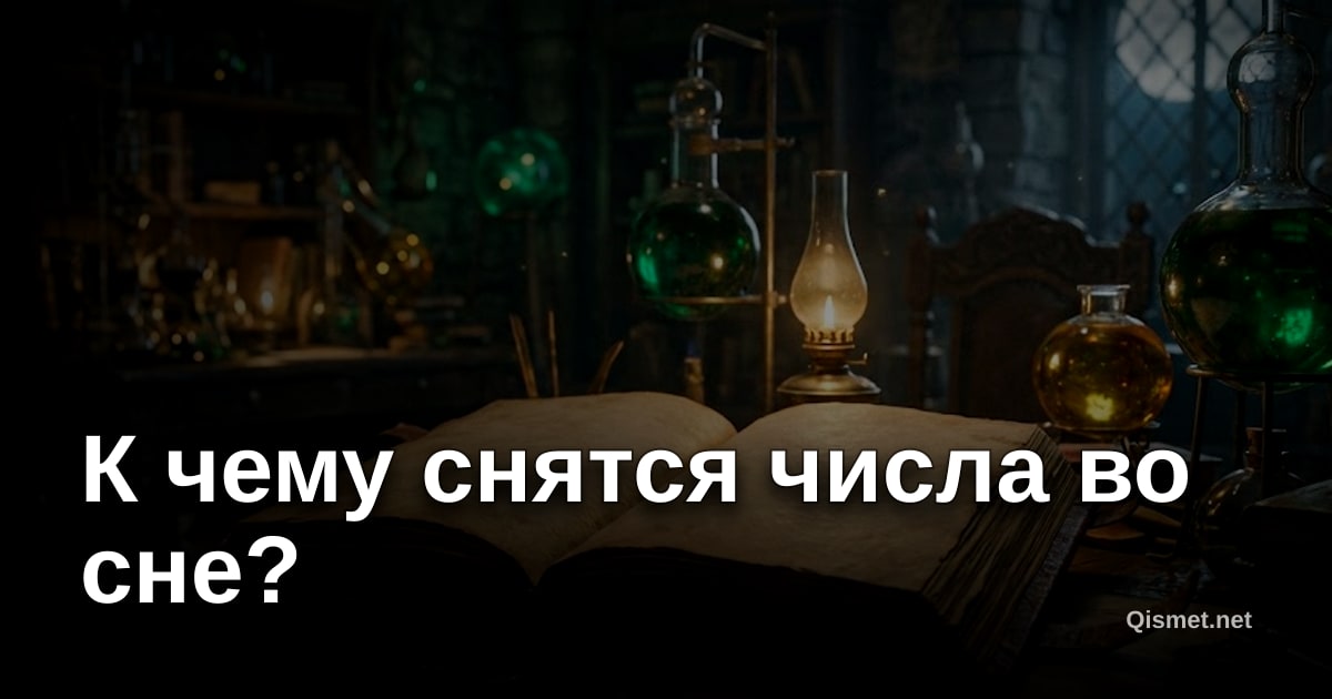 К чему снятся числа во сне?