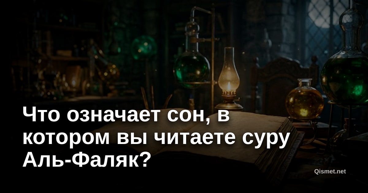 Что означает сон, в котором вы читаете суру Аль-Фаляк?