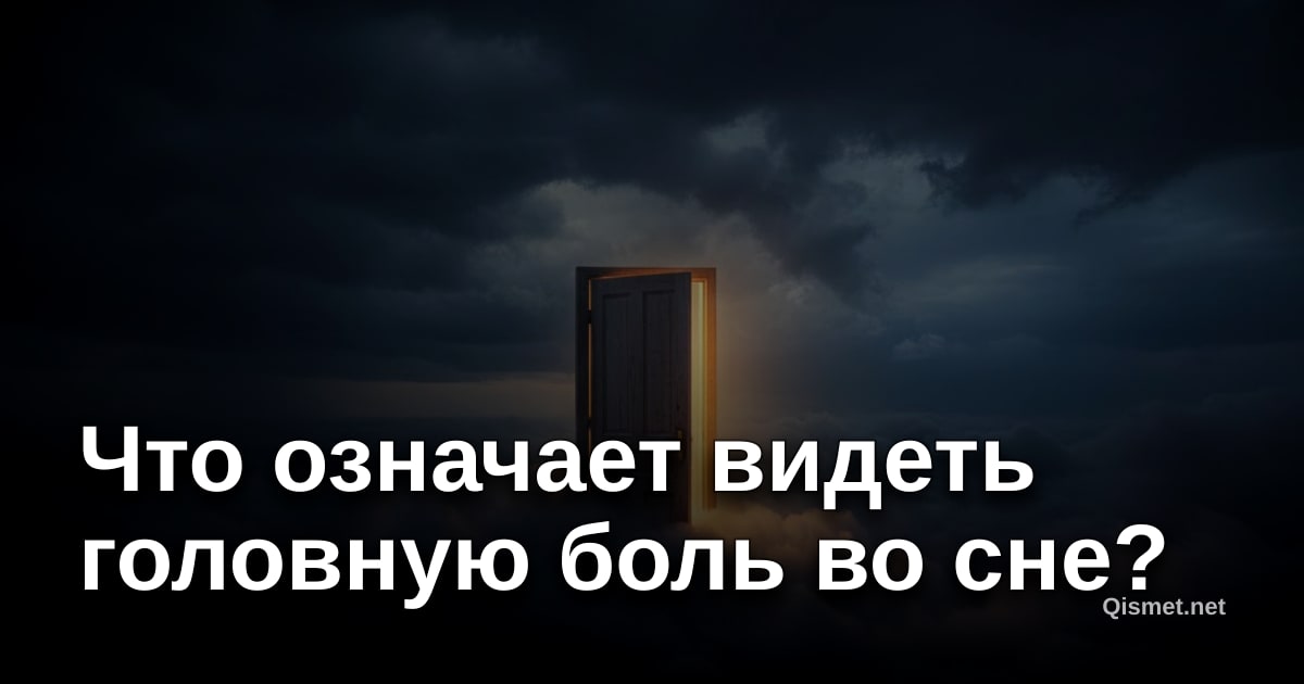 Что означает видеть головную боль во сне?